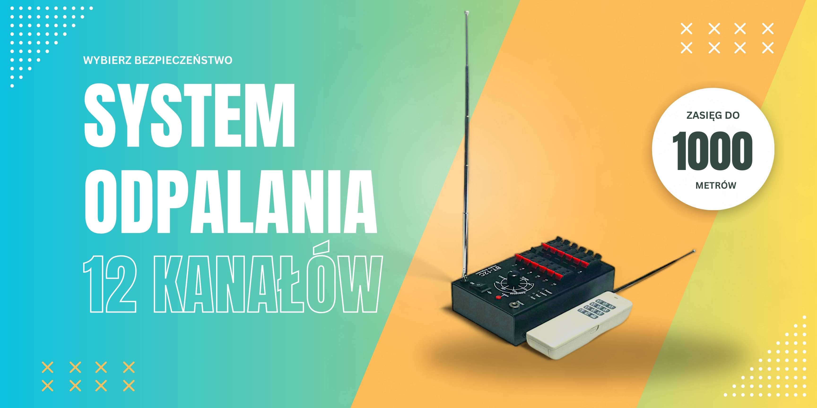 baner system odpalania fajerwerków