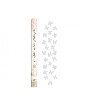 KONFETTI BIAŁE MOTYLKI 60CM JC-KPBMO60